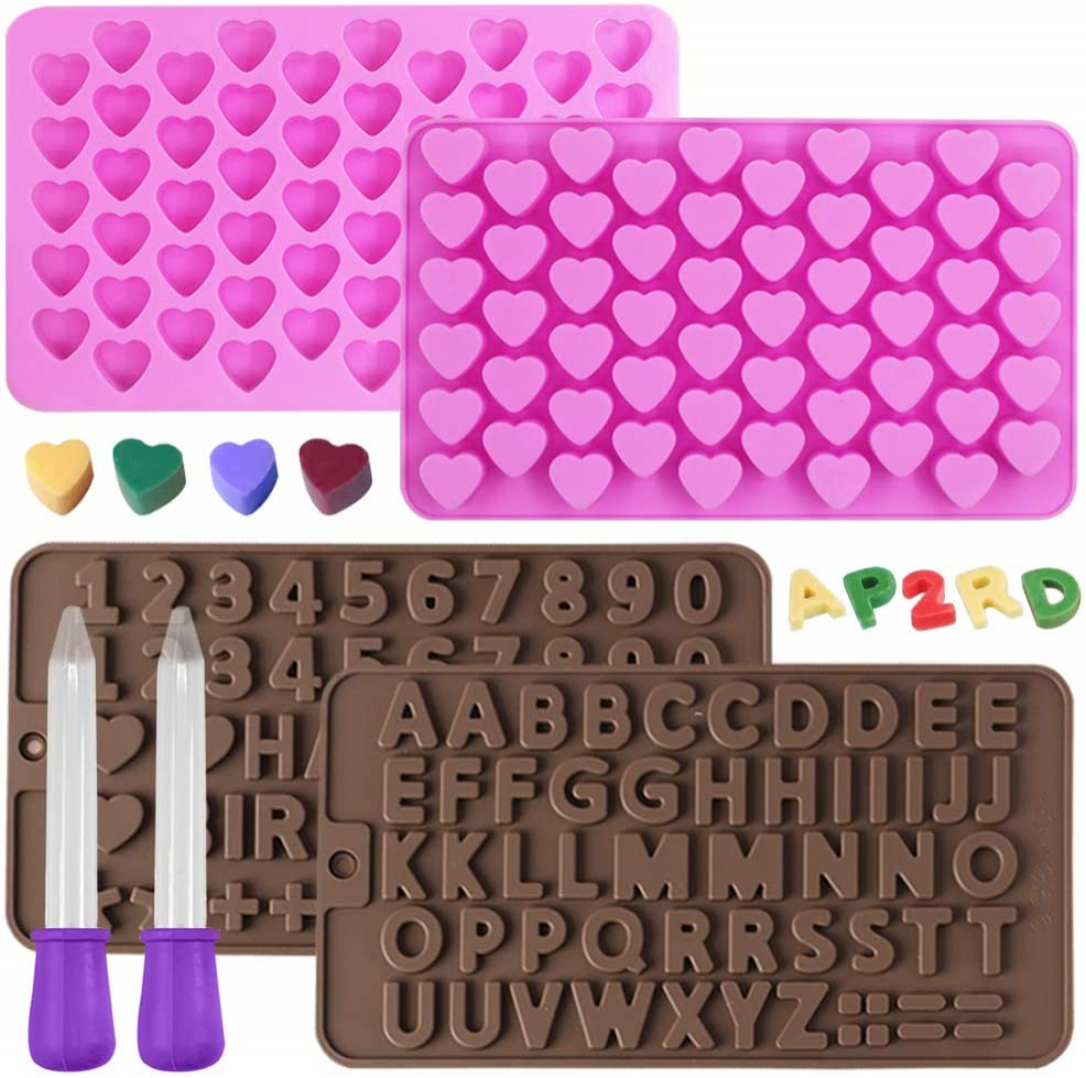 Foto 2 pulgar | Set De Moldes De Silicona Para Tartas, Chocolate, Gelatina Y Cubitos De Hielo - Venta Internacional.