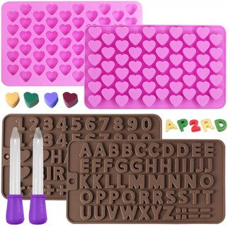 Foto 1 | Set De Moldes De Silicona Para Tartas, Chocolate, Gelatina Y Cubitos De Hielo - Venta Internacional.