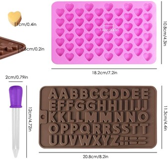 Foto 2 | Set De Moldes De Silicona Para Tartas, Chocolate, Gelatina Y Cubitos De Hielo - Venta Internacional.