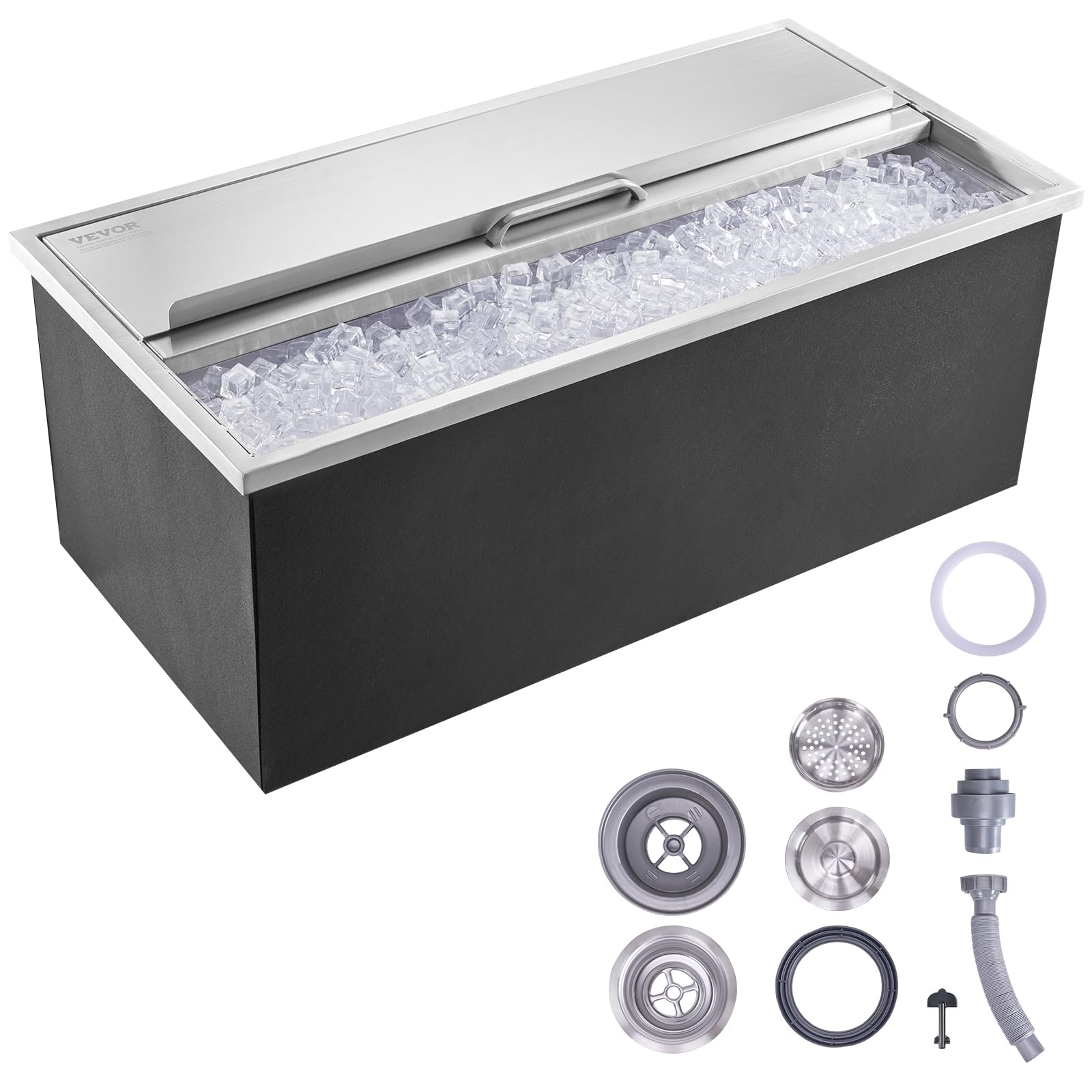 Foto 1 | Enfriador De Hielo Vevor Drop In De Acero Inoxidable De 36 X 18 De Ancho X 14 De Alto - Venta Internacional.