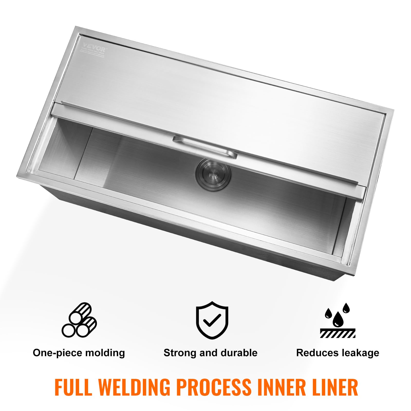 Foto 5 pulgar | Enfriador De Hielo Vevor Drop In De Acero Inoxidable De 36 X 18 De Ancho X 14 De Alto - Venta Internacional.