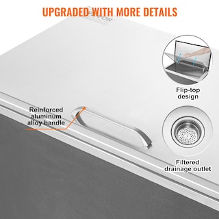 Foto 5 | Enfriador De Hielo Vevor Drop-in De Acero Inoxidable De 40 Qt/38 L Con Cubierta - Venta Internacional.