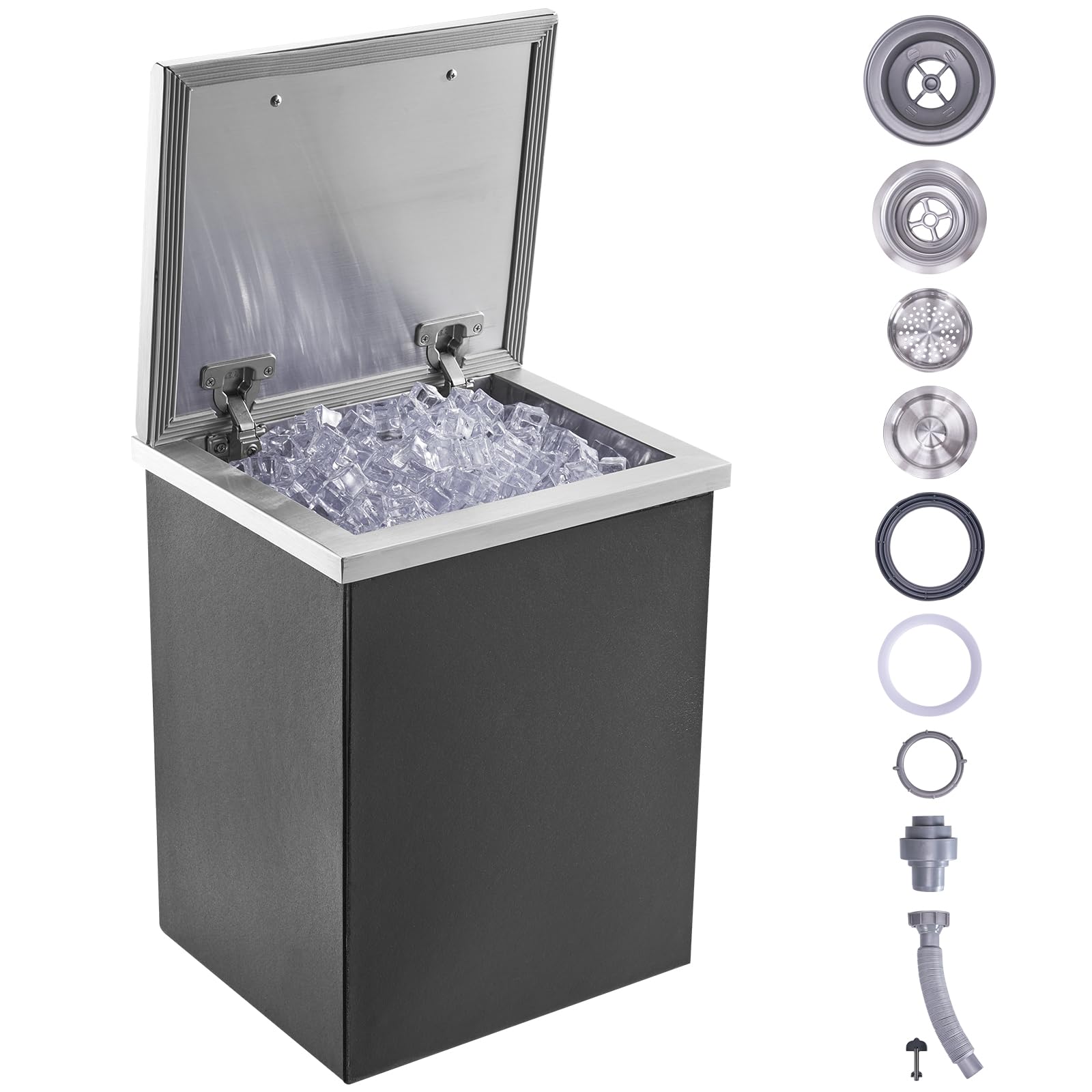 Foto 2 pulgar | Enfriador De Hielo Vevor Drop In Ice Cofre De Acero Inoxidable De 40 L - Venta Internacional.