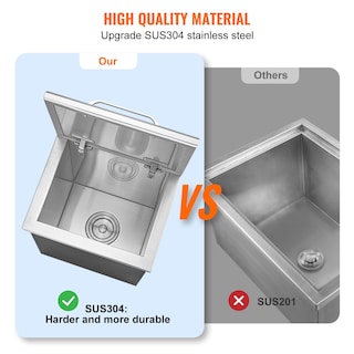 Foto 4 | Enfriador De Hielo Vevor Drop-in De Acero Inoxidable De 40,9 Cuartos De Galón Y 55,23 Litros - Venta Internacional.