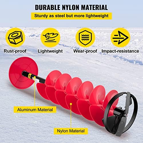 Foto 5 pulgar | Broca Para Barrena Para Hielo Vevor, 6 Cm De Diámetro, 1 M De Longitud, Nailon - Venta Internacional.