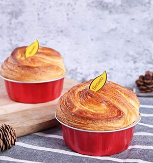 Foto 5 | Moldes Desechables Beasea, Papel De Aluminio De 235 Ml, Paquete De 100 Con Tapas - Venta Internacional.