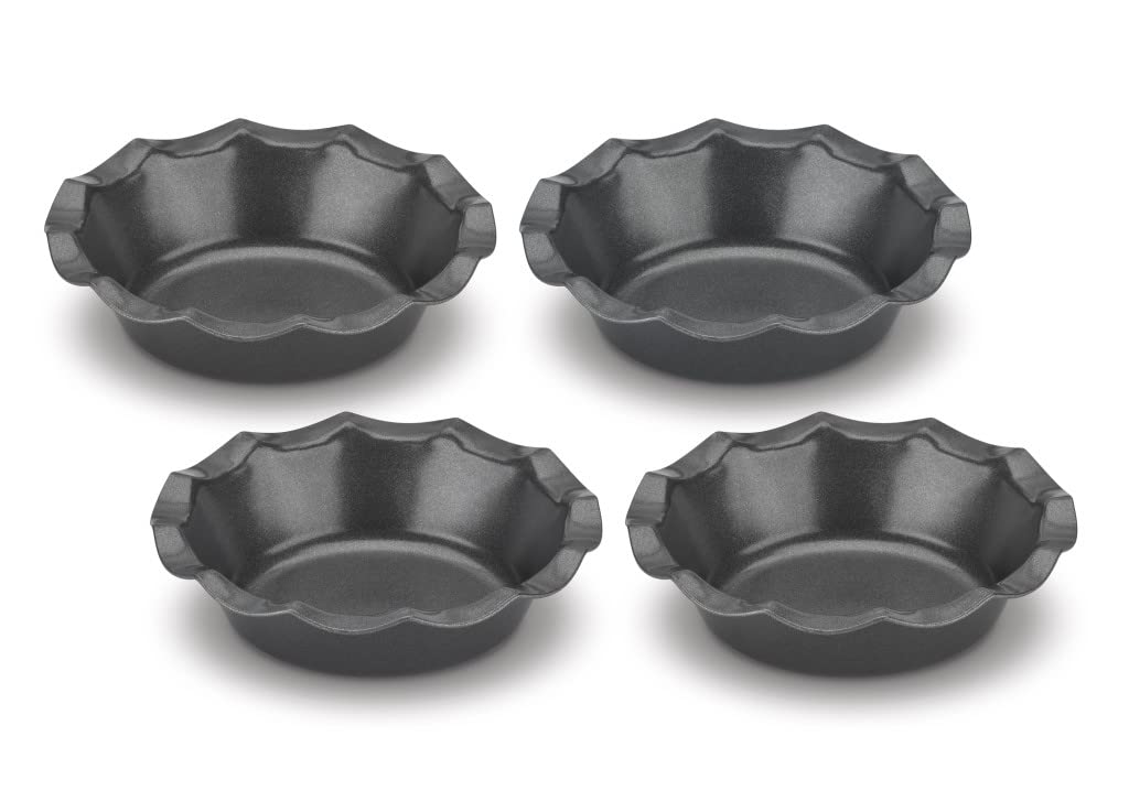 Foto 1 | Juego De Sartenes Para Tartaletas Cuisinart Estriadas, 4 Piezas, Minialeación De Acero - Venta Internacional.