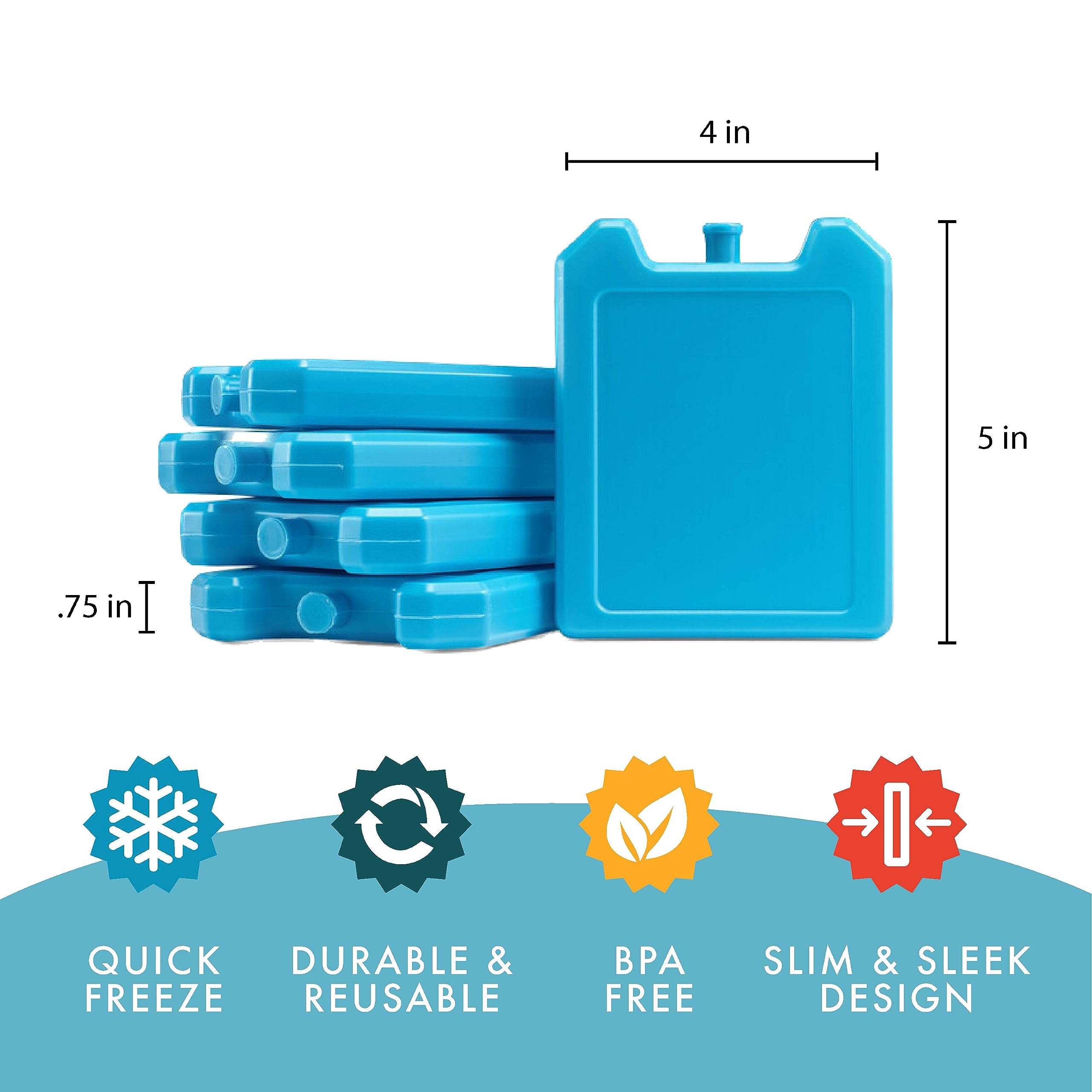 Foto 7 pulgar | Enfriadores Ice Blocks Fit & Fresh Cool, Paquete De 5 Días De La Semana - Venta Internacional.