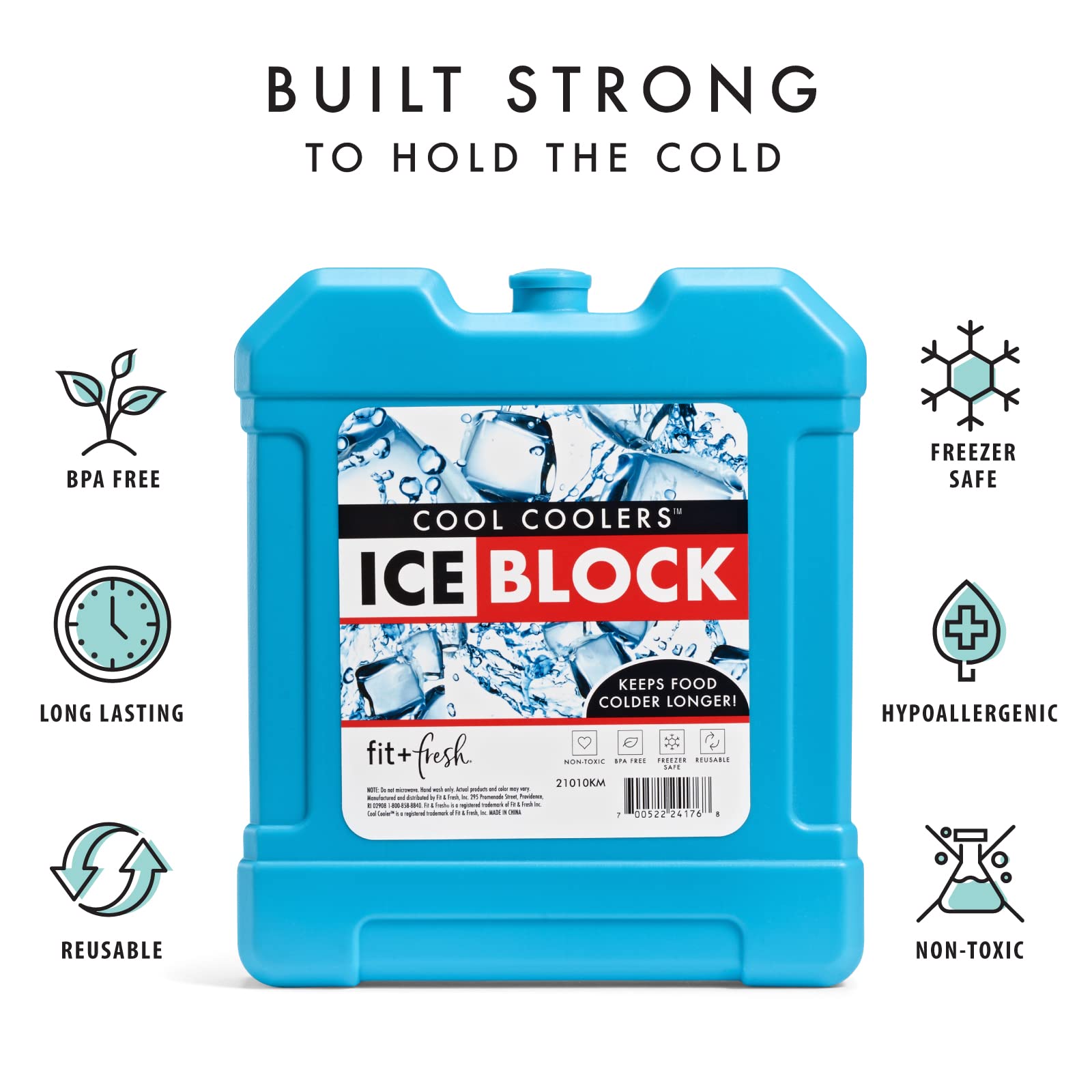 Foto 4 pulgar | Enfriadores Cooler Ice Fit Y Fresh Cool Xl, Bloque Azul - Venta Internacional.