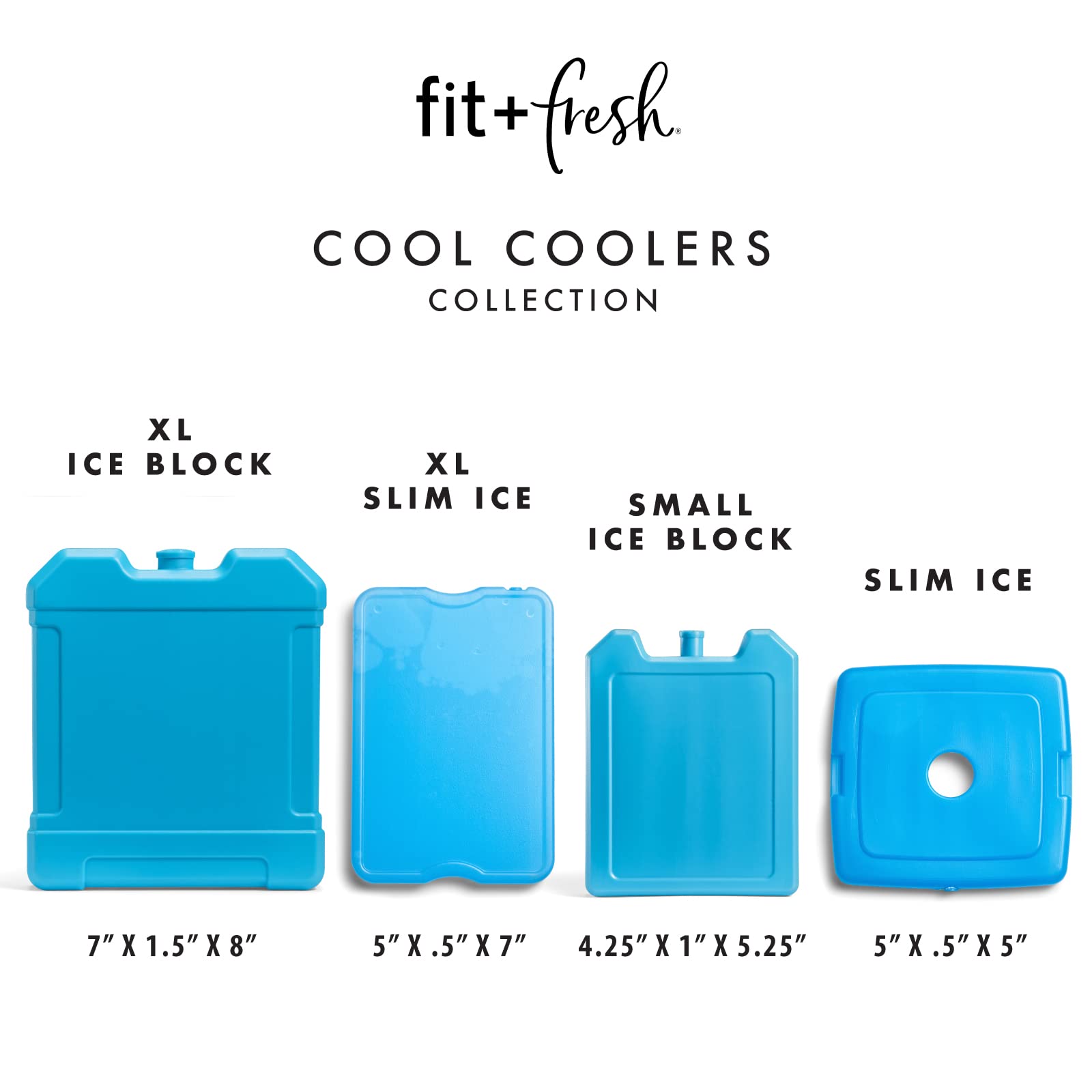 Foto 5 pulgar | Enfriadores Cooler Ice Fit Y Fresh Cool Xl, Bloque Azul - Venta Internacional.