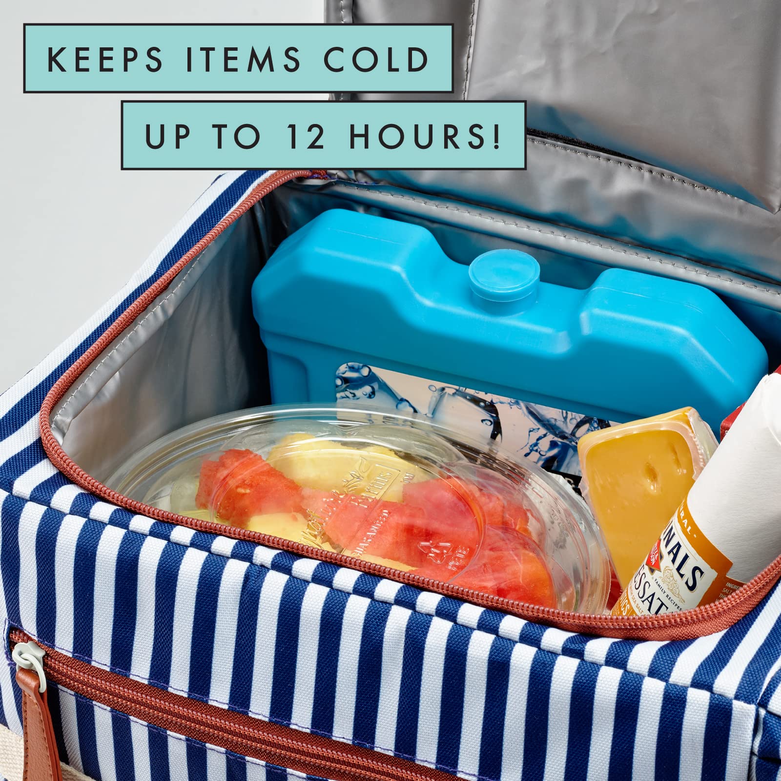 Foto 6 pulgar | Enfriadores Cooler Ice Fit Y Fresh Cool Xl, Bloque Azul - Venta Internacional.