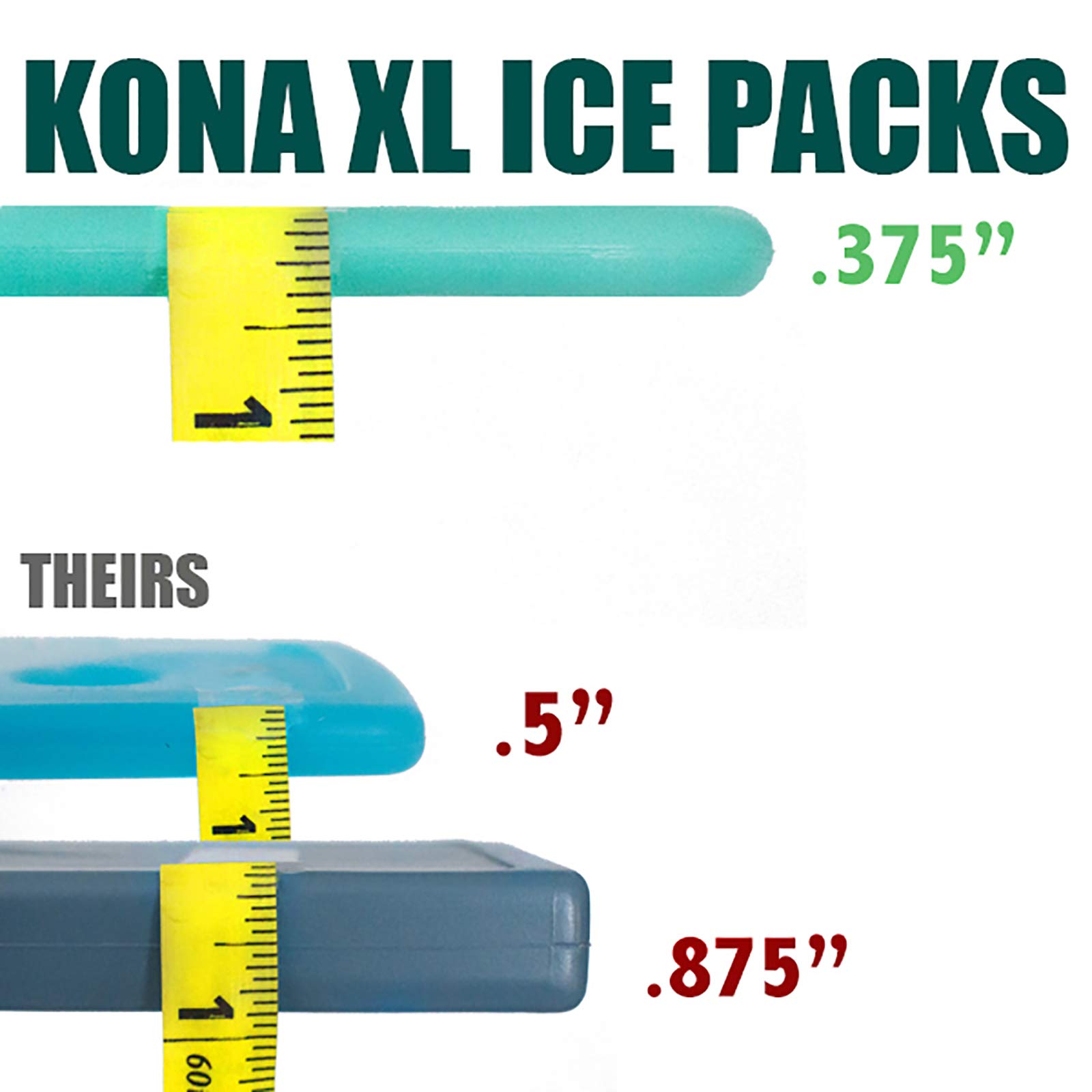 Foto 7 pulgar | Hielo Kona Xxl  Grande  1 Kg  Reutilizable  5 °c  13 X 10 Cm - Venta Internacional.