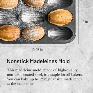 Foto 2 | Madeleines Mold De Buyer Antiadherentes Para Hornear 12 Magdalenas - Venta Internacional.