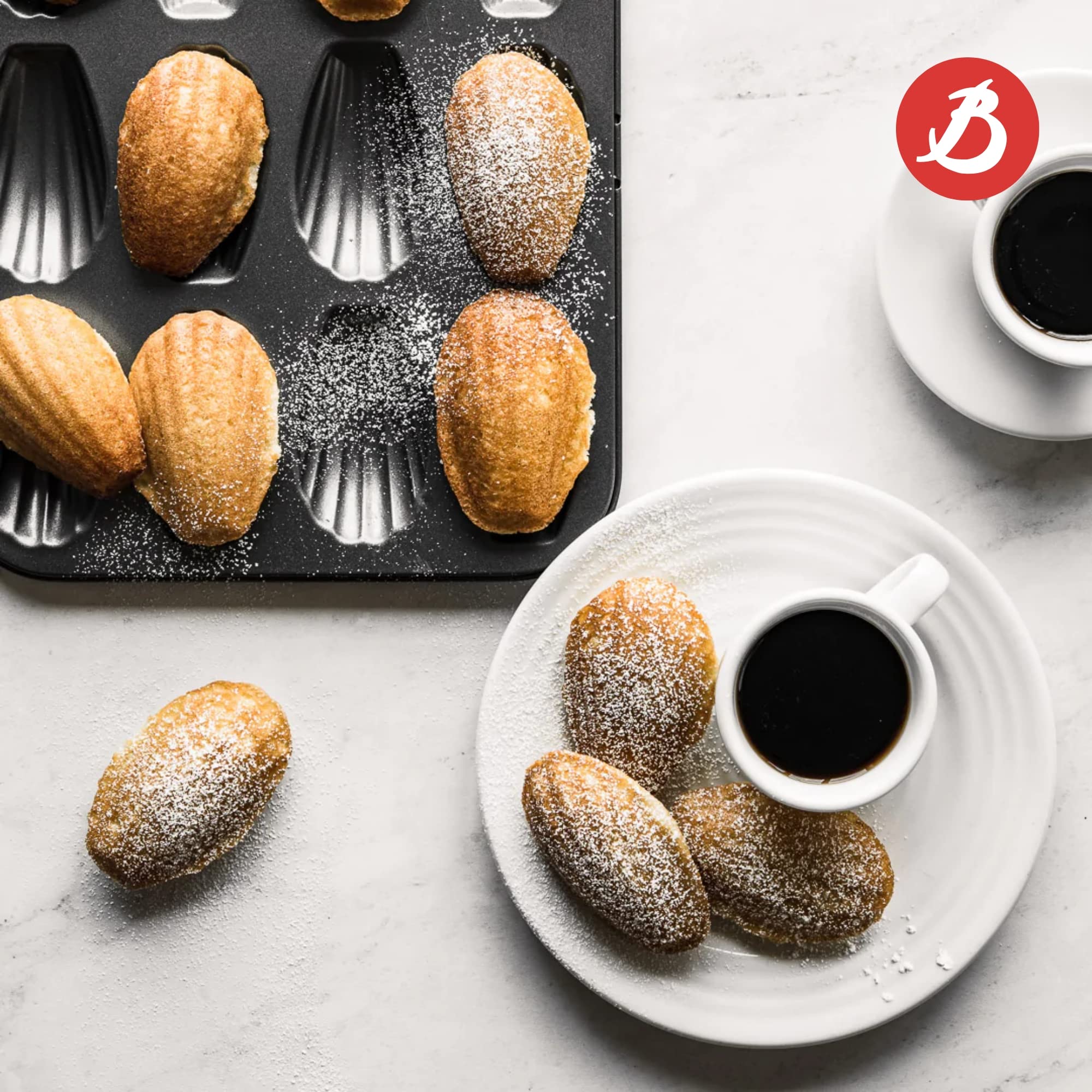 Foto 5 | Madeleines Mold De Buyer Antiadherentes Para Hornear 12 Magdalenas - Venta Internacional.