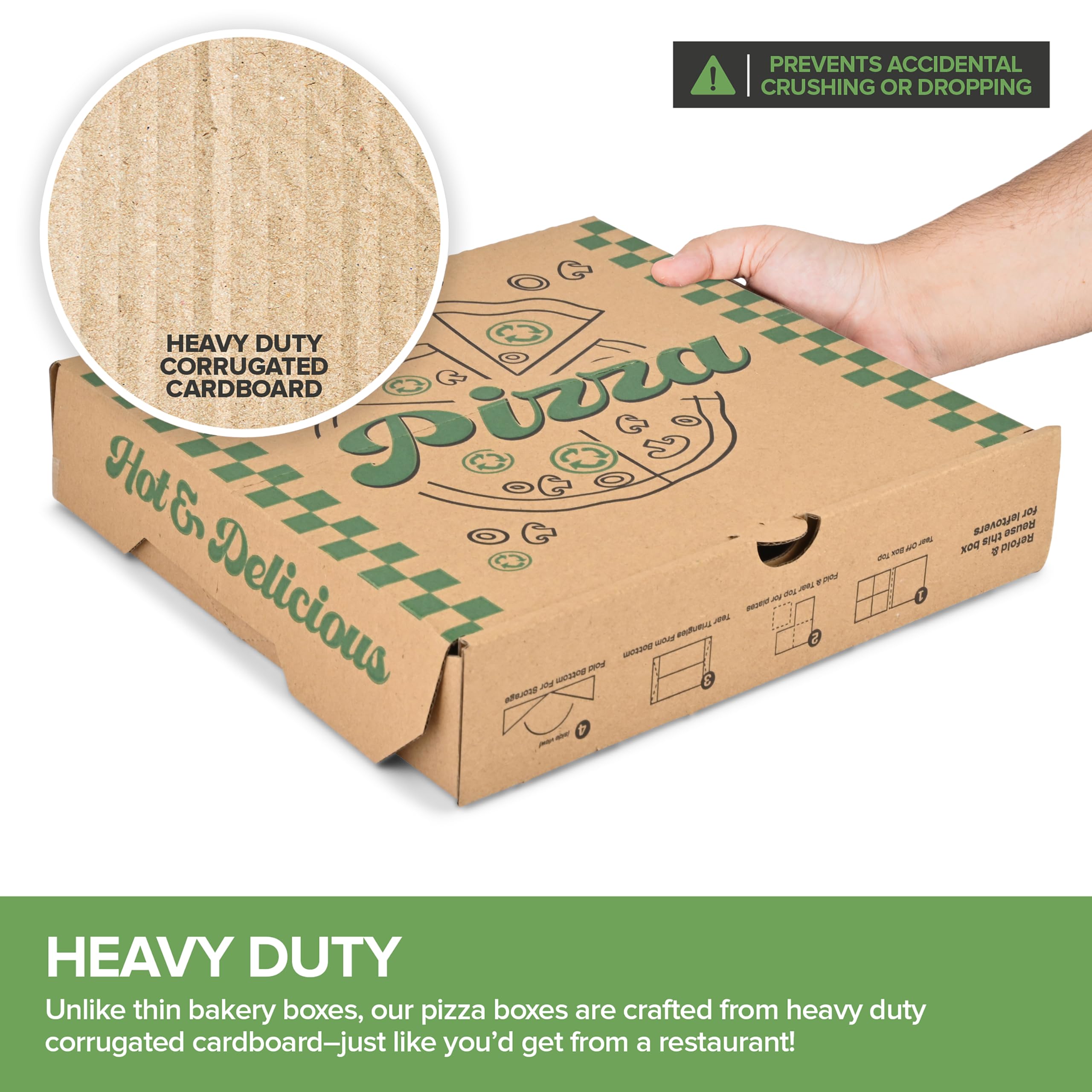 Foto 4 pulgar | Caja Para Pizza Stock Your Home Recycled Kraft  10 X 10 Unidades - Venta Internacional.