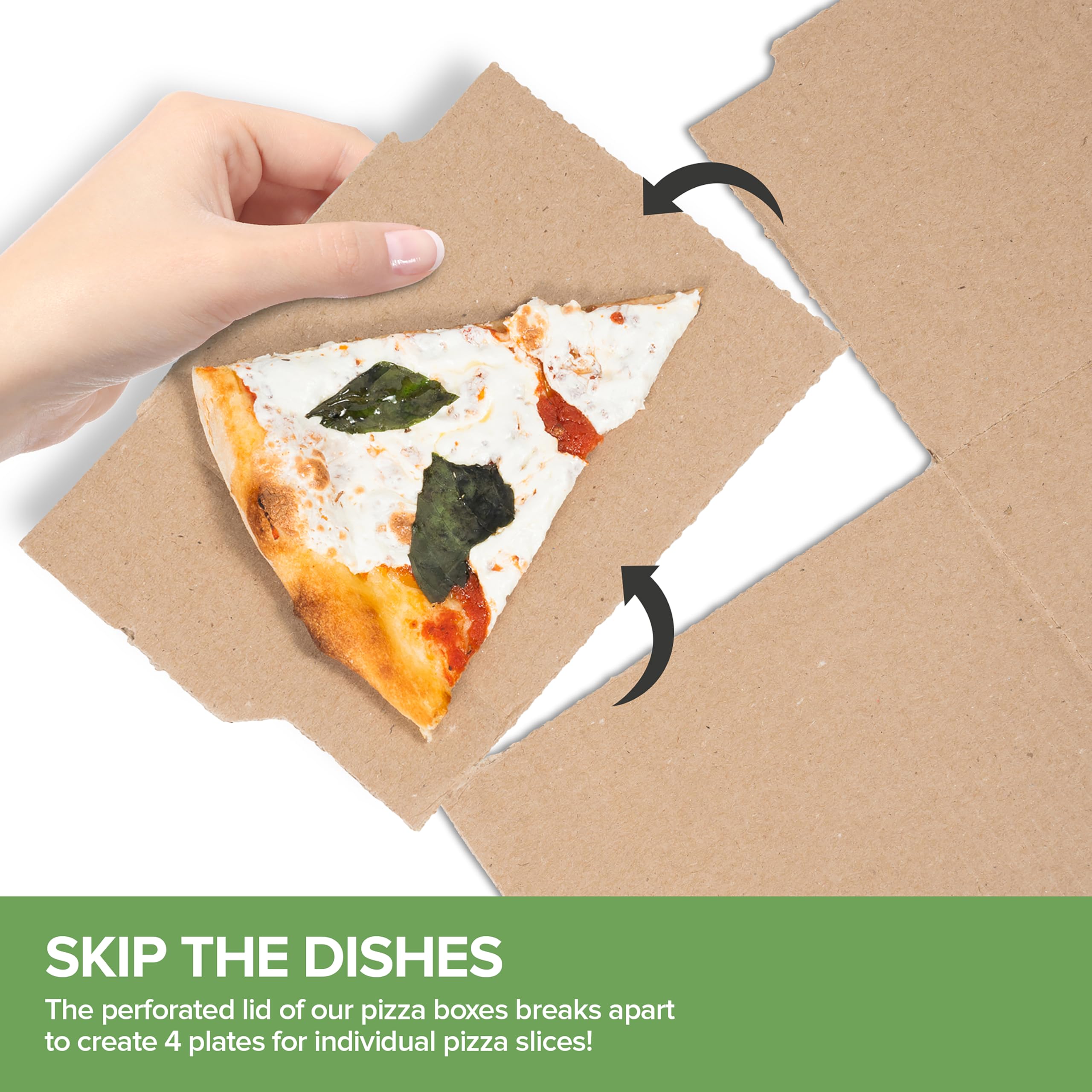 Foto 6 pulgar | Caja Para Pizza Stock Your Home Recycled Kraft  10 X 10 Unidades - Venta Internacional.