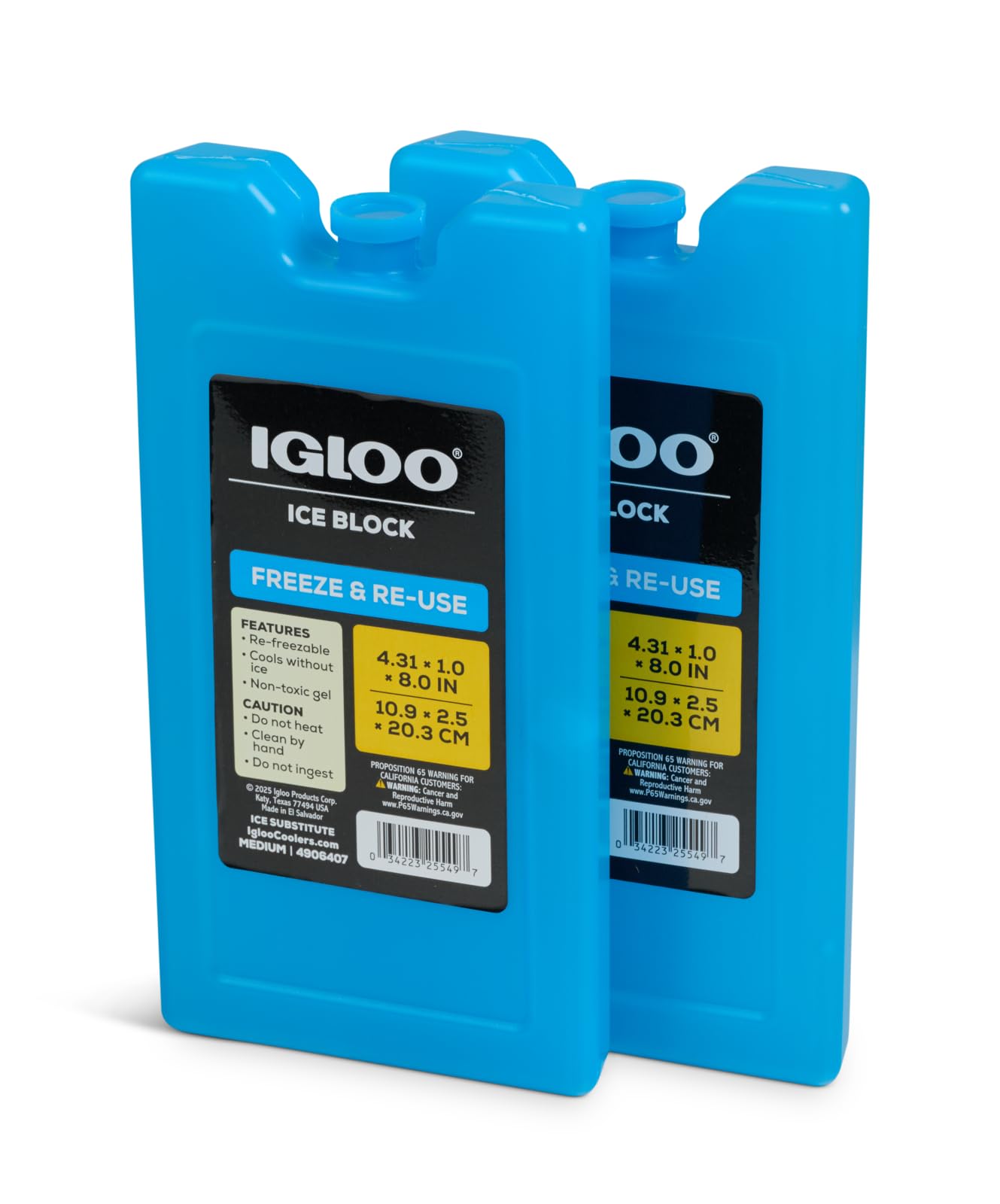 Foto 2 pulgar | Ice Blocks Igloo Medium Maxcold  Paquete De 2 Unidades  Reutilizables Para Refrigeradores - Venta Internacional.