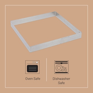 Foto 3 | Tart Ring De Buyer Cuadrado Perforado 20 X 20 X 2 Cm Fabricado En Francia - Venta Internacional.
