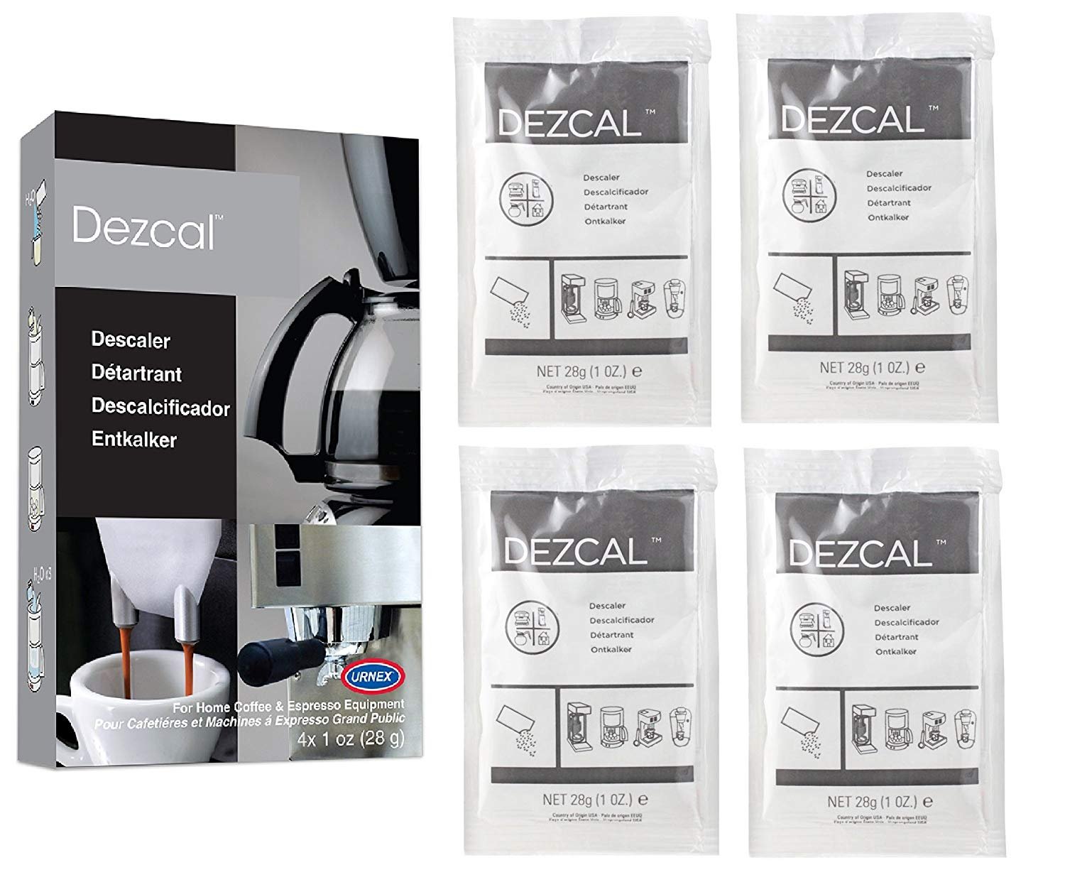 Foto 2 | Descalcificador y Limpiador Urnex Dezcal Coffee 2 Piezas - Venta Internacional