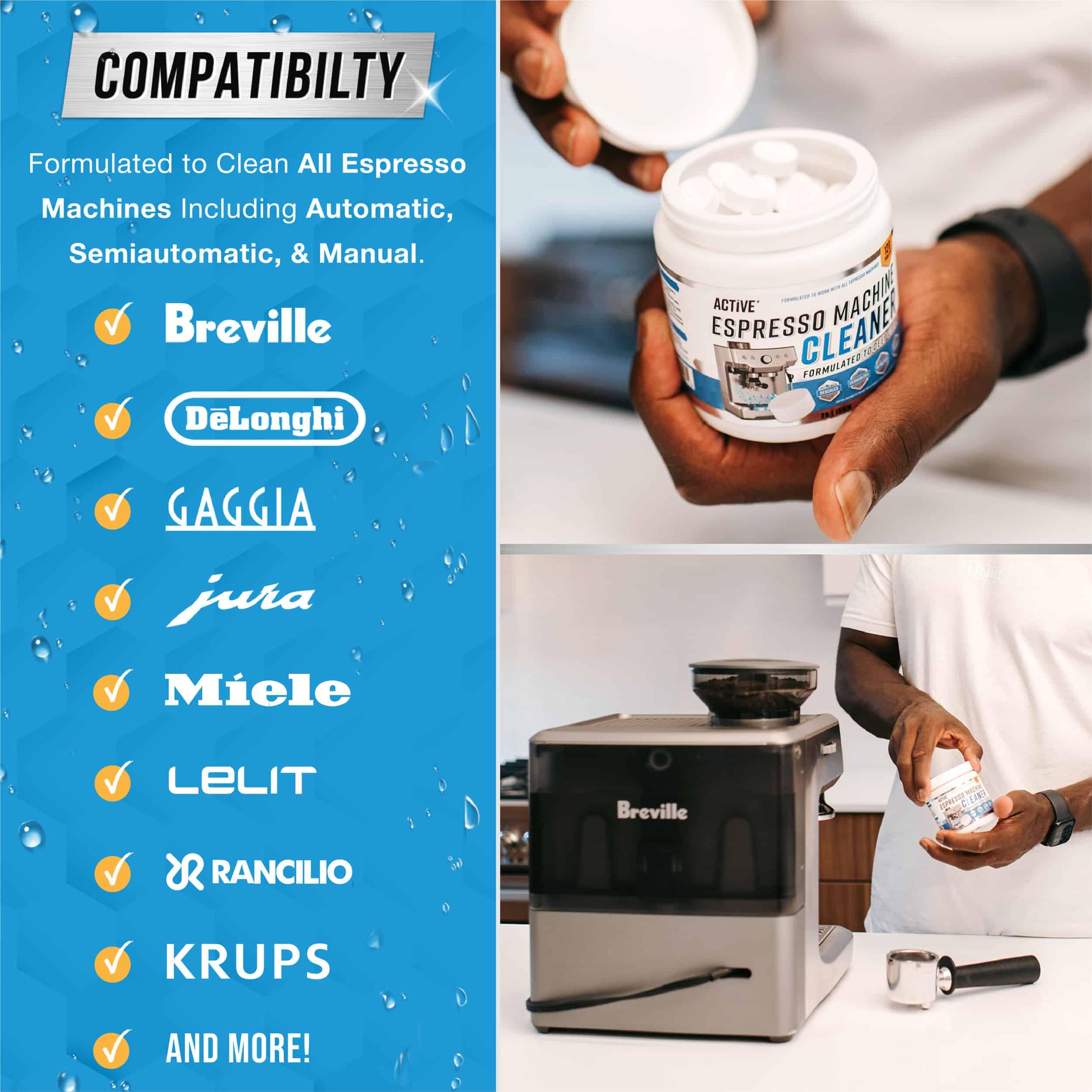Foto 6 pulgar | Tabletas Limpiadoras Para Máquinas De Café Espresso, 120 Tabletas, Compatibles - Venta Internacional.