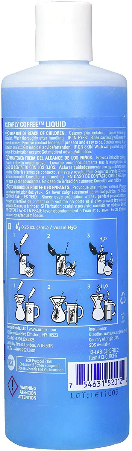 Foto 4 pulgar | Limpiador Para Cafeteras Urnex Clearly Coffee, Paquete De 3, Fabricado En Ee. Uu. - Venta Internacional.