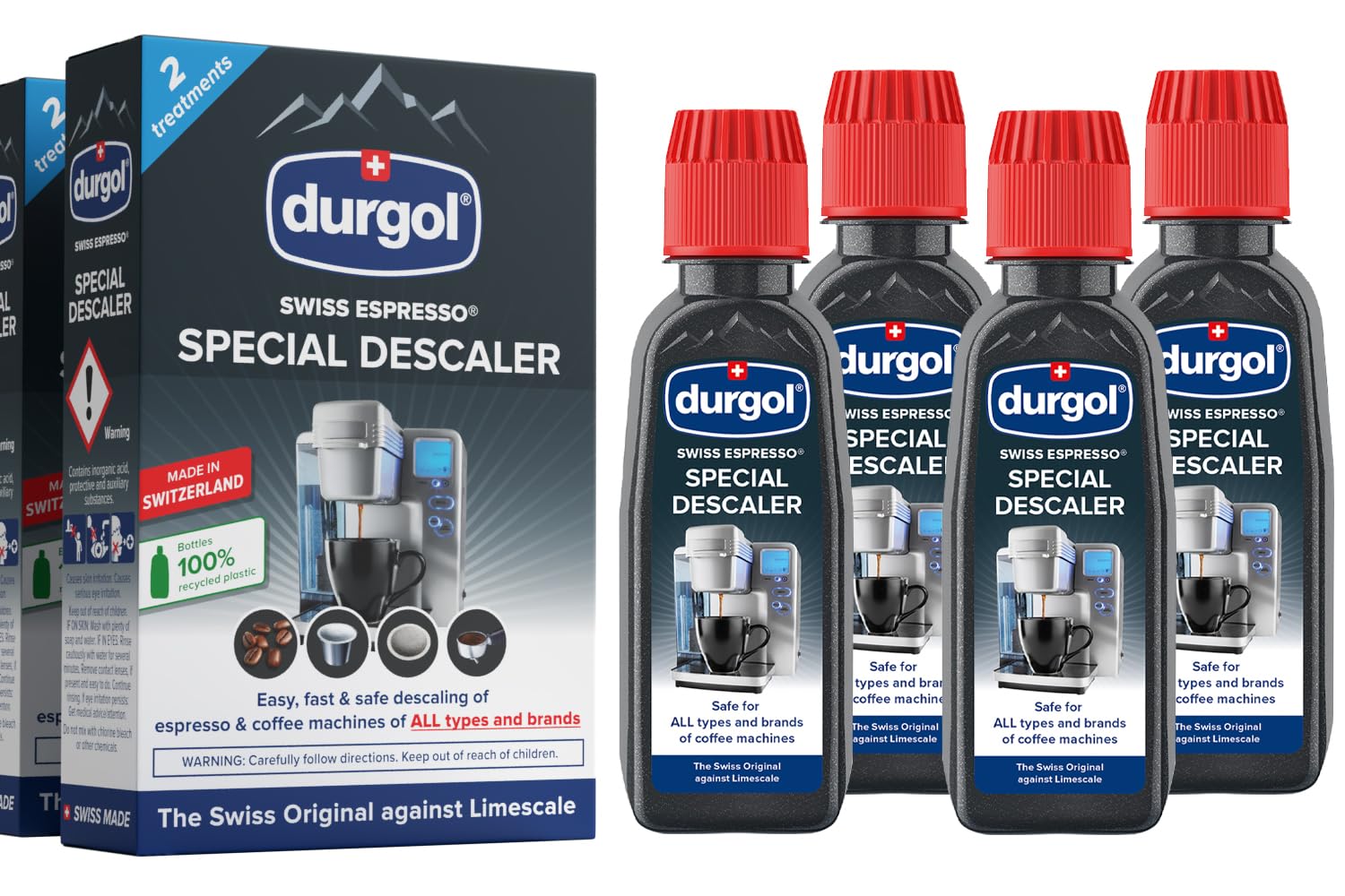 Foto 1 | Descalcificador Y Descalcificador Durgol Swiss Espresso 125 Ml (paquete De 4) - Venta Internacional.