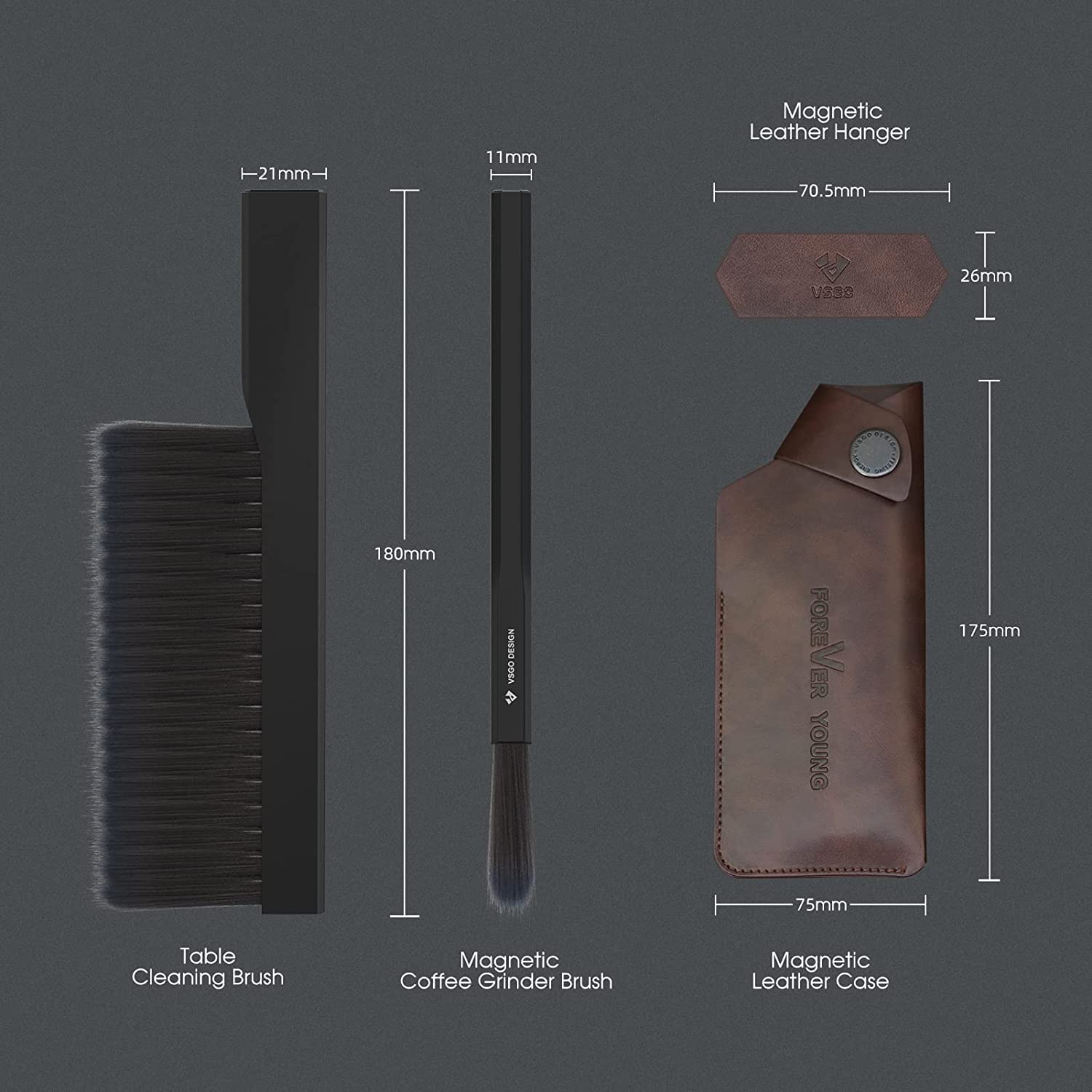 Foto 3 pulgar | Cepillos de Limpieza para Café Vsgo con Estuche de Almacenamiento - Venta Internacional
