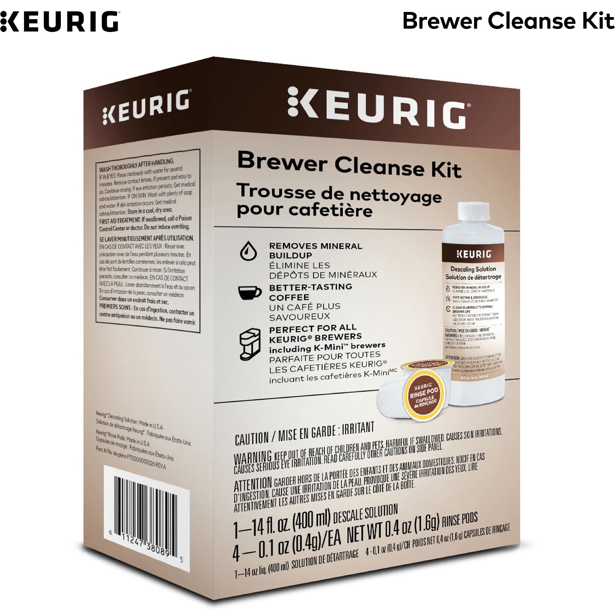 Foto 4 pulgar | Kit De Limpieza Brewer Keurig Para Mantenimiento Con Solución Desincrustante - Venta Internacional.