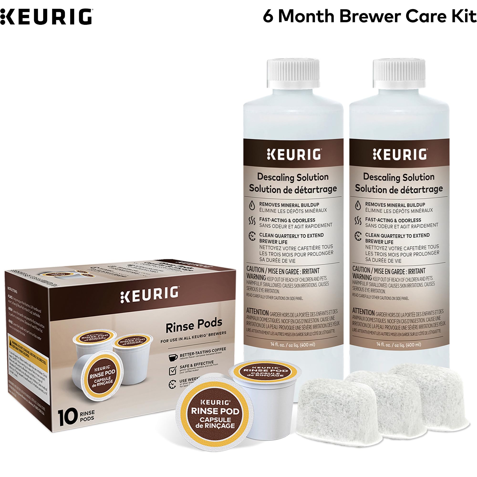 Foto 2 | Kit De Mantenimiento Keurig Brewer Con Solución Desincrustante Y Filtro - Venta Internacional.