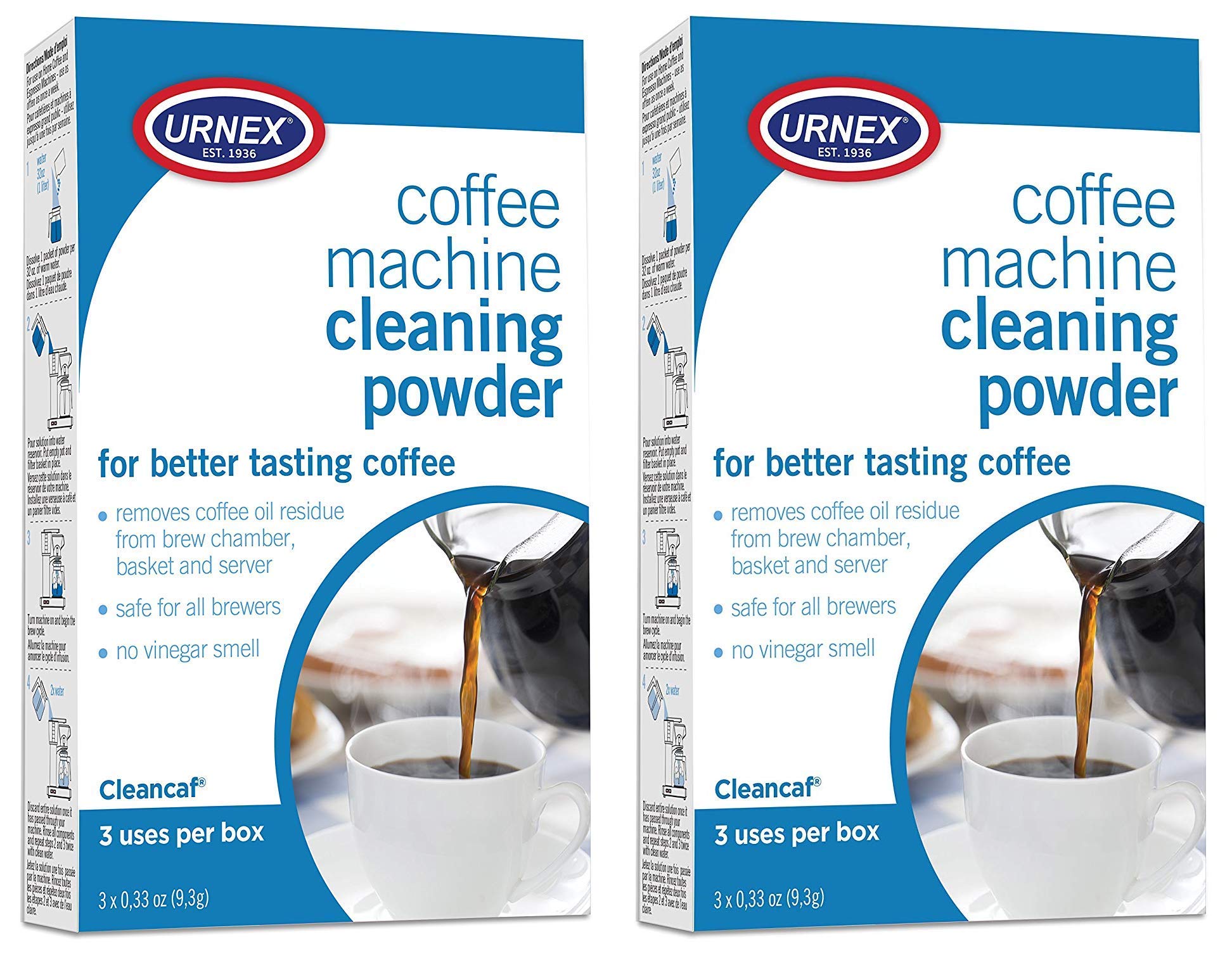 Foto 2 pulgar | Limpiador Para Cafeteras Urnex Cleancaf Powder, Paquete De 2 - Venta Internacional.