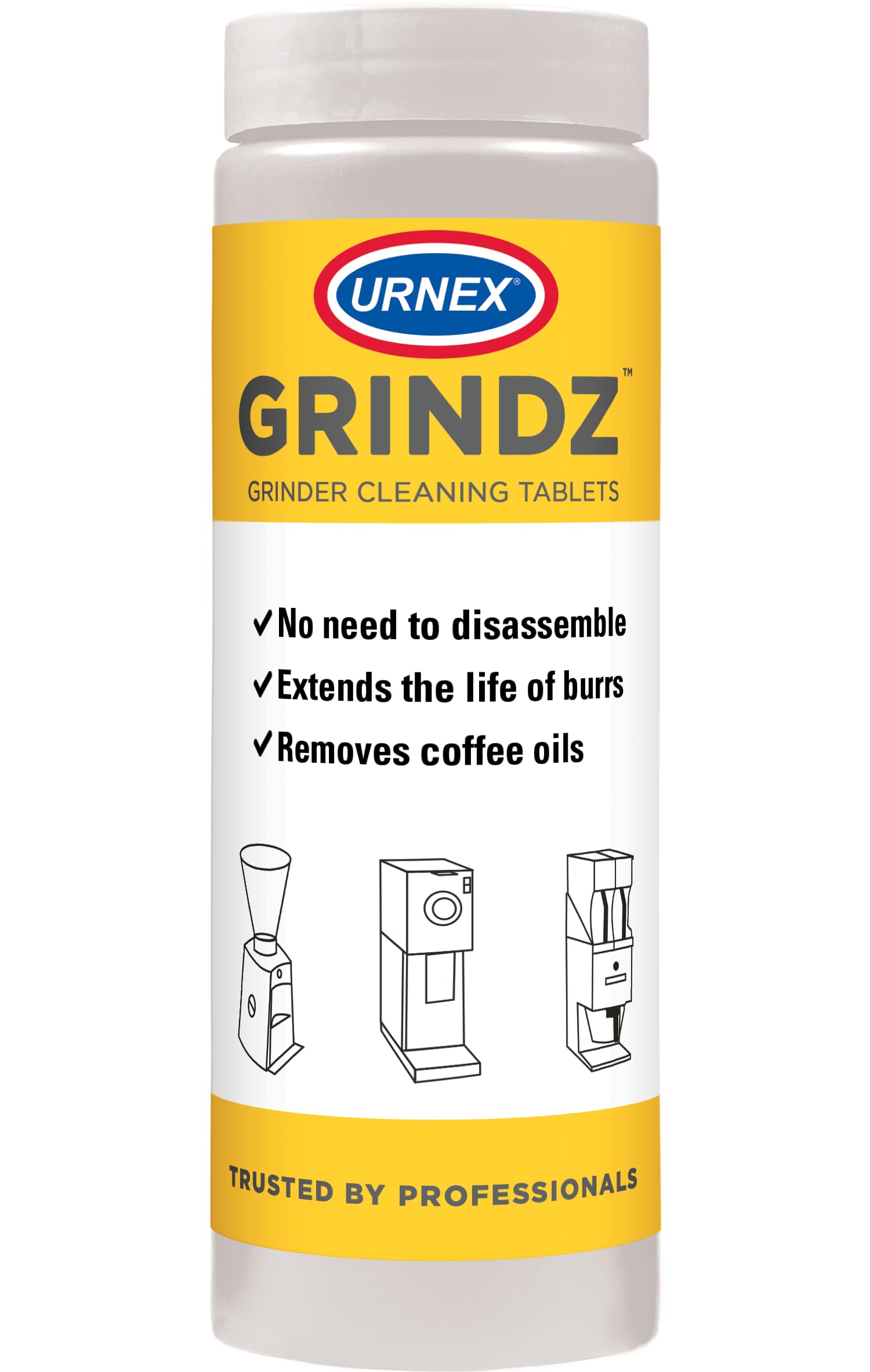 Pastillas Limpiadoras Para Molinillo De Café Urnex Grindz 430g - Venta Internacional.