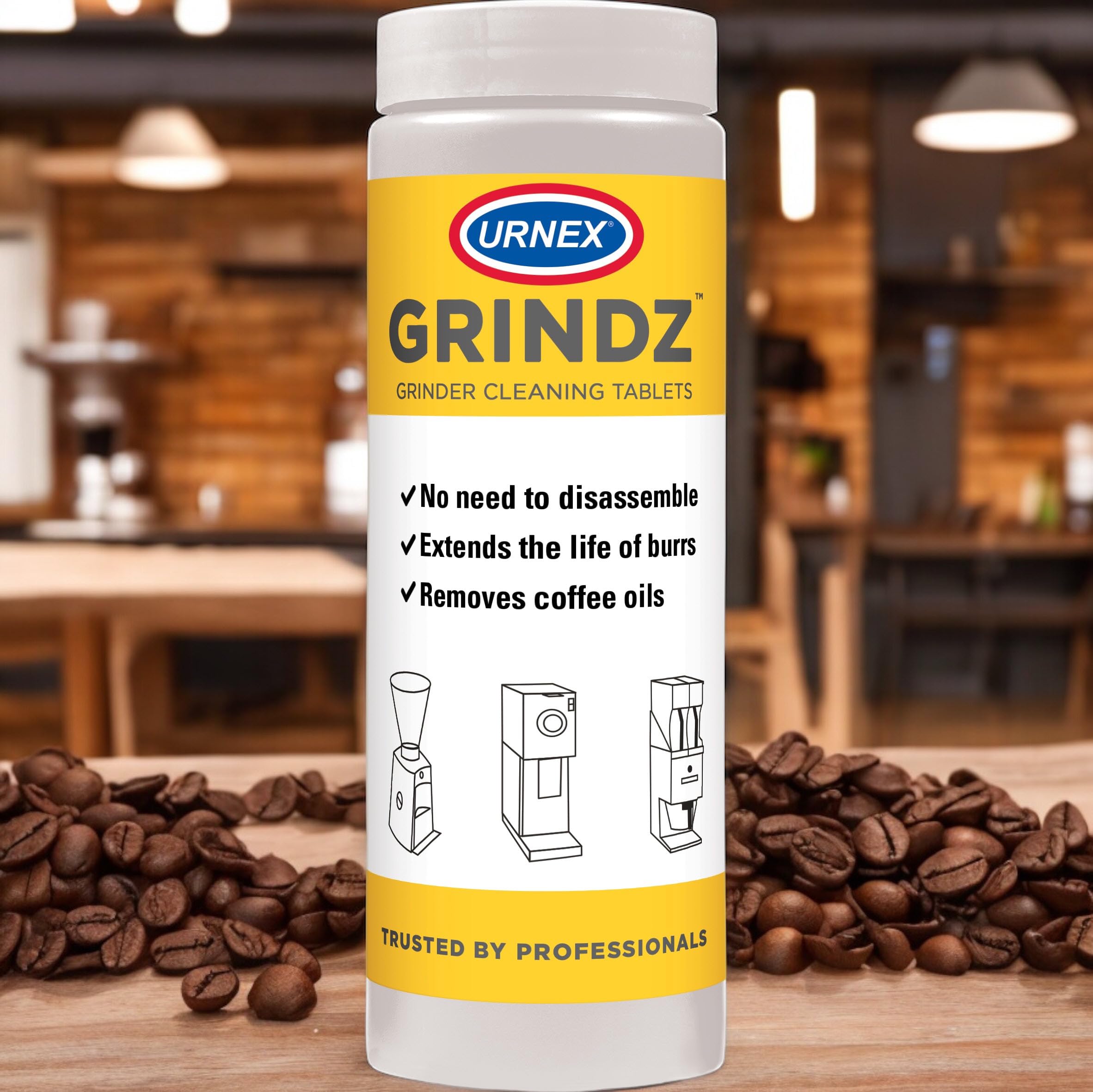Foto 6 pulgar | Pastillas Limpiadoras Para Molinillo De Café Urnex Grindz 430g - Venta Internacional.