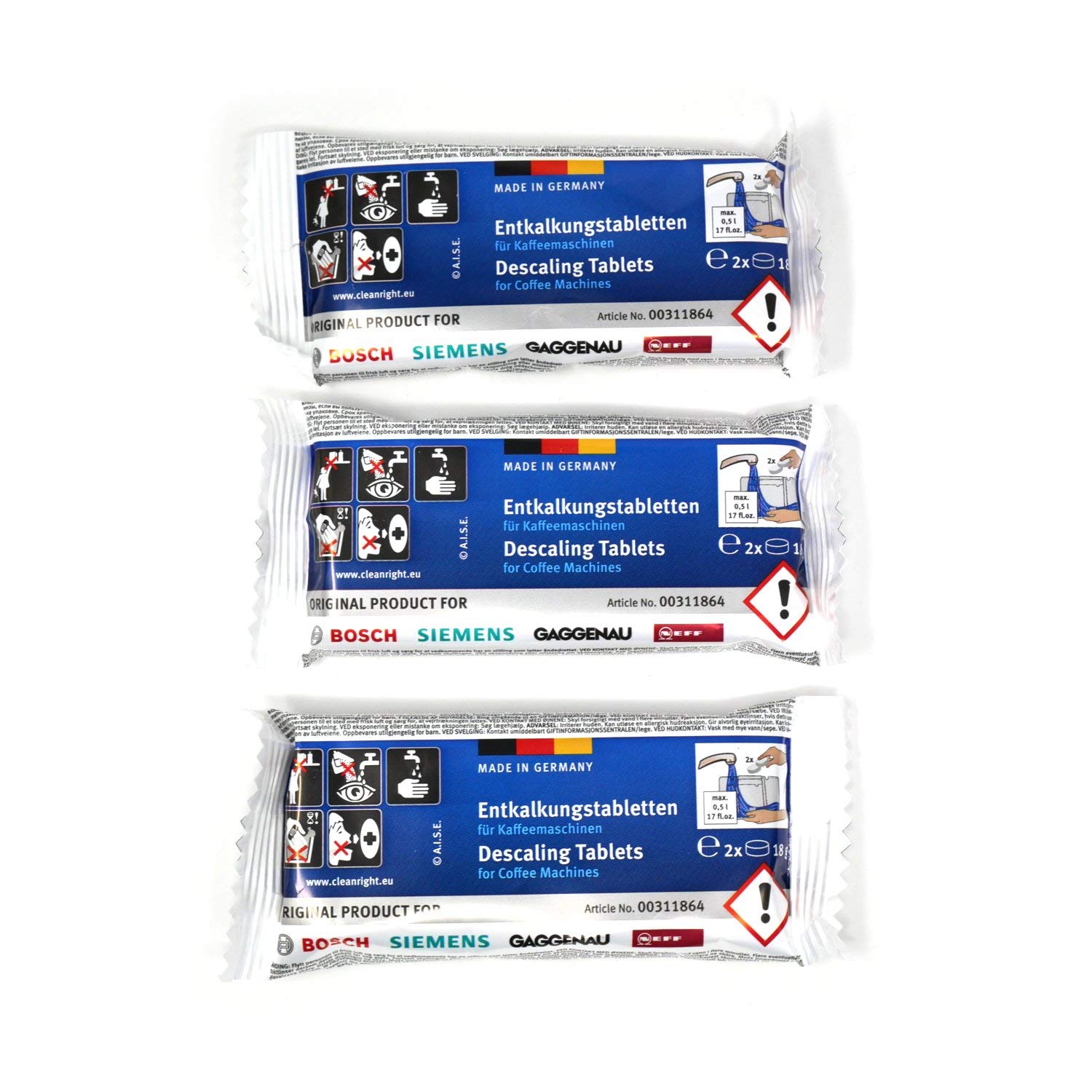 Foto 2 pulgar | Tabletas Desincrustantes Bosch Original Tassimo (6 Tabletas) - Venta Internacional.