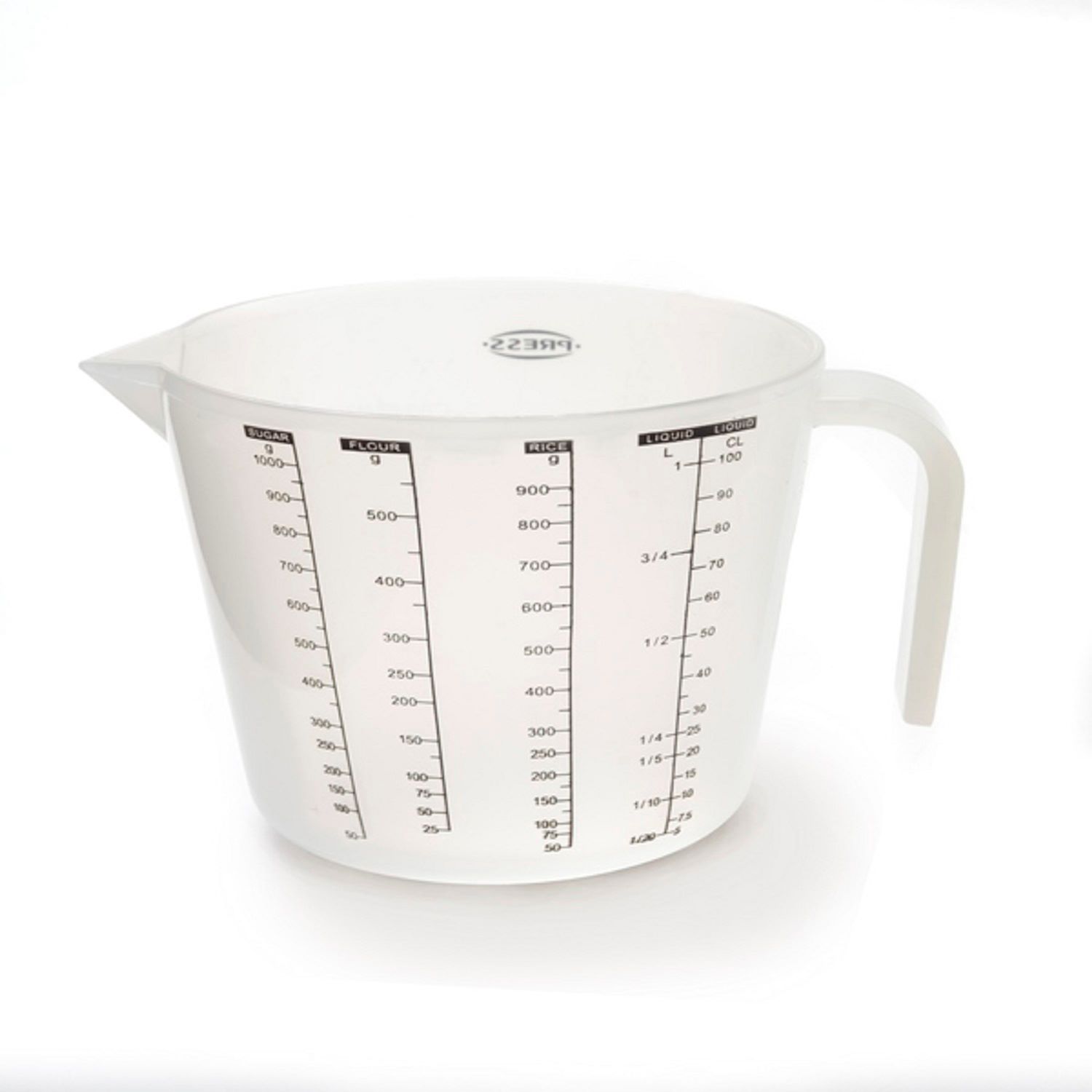 Taza Medidora Press 76824 de Plástico color Transparente 1 L