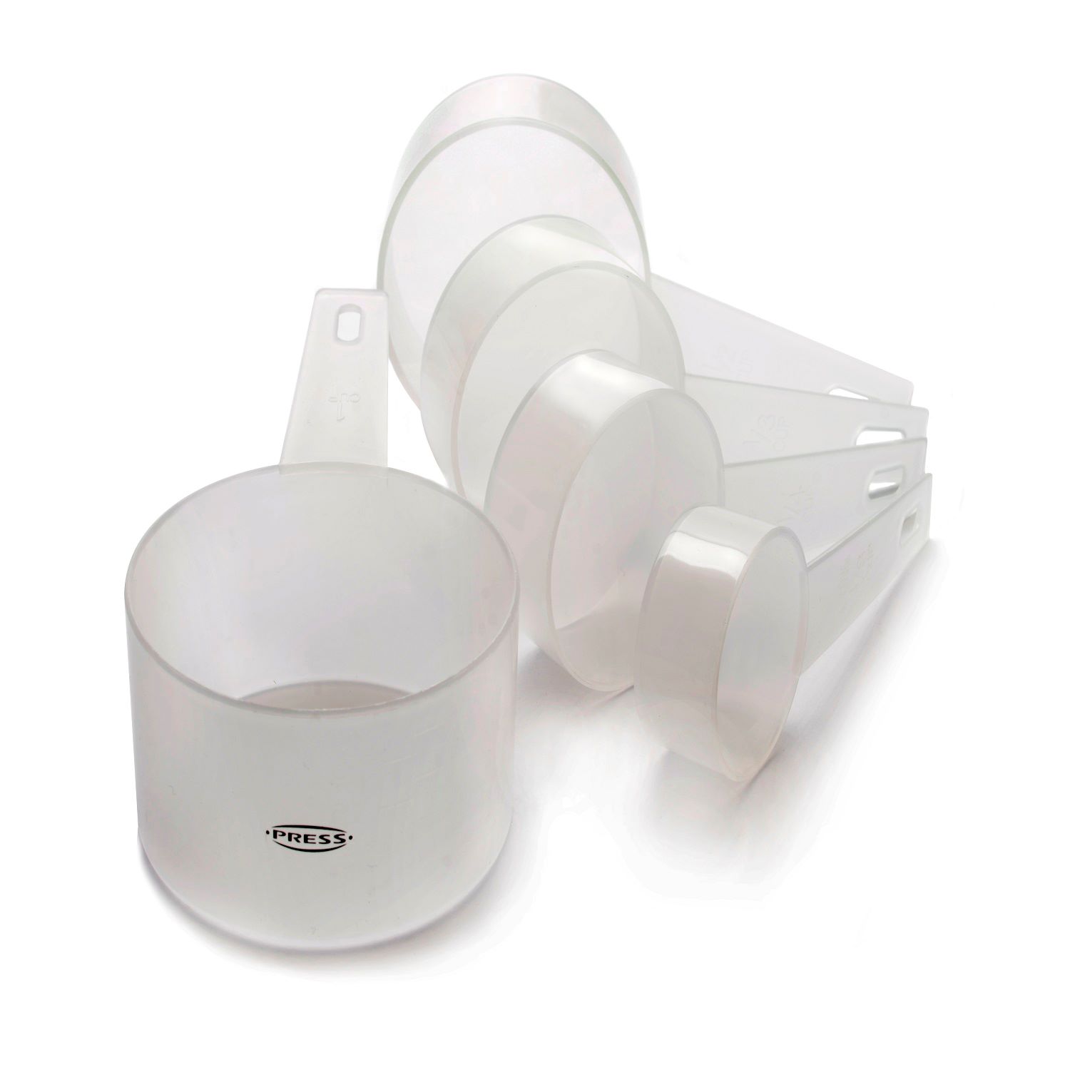 Tazas Medidoras Press 76820 color Blanco 5 Piezas