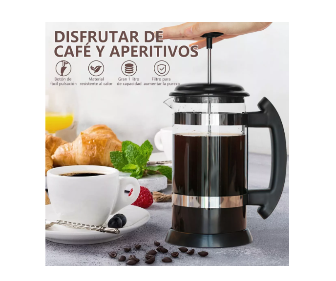 Foto 3 pulgar | Cafetera Wünd De Prensa Francesa 1l, Cafetera Francesa De Vidrio