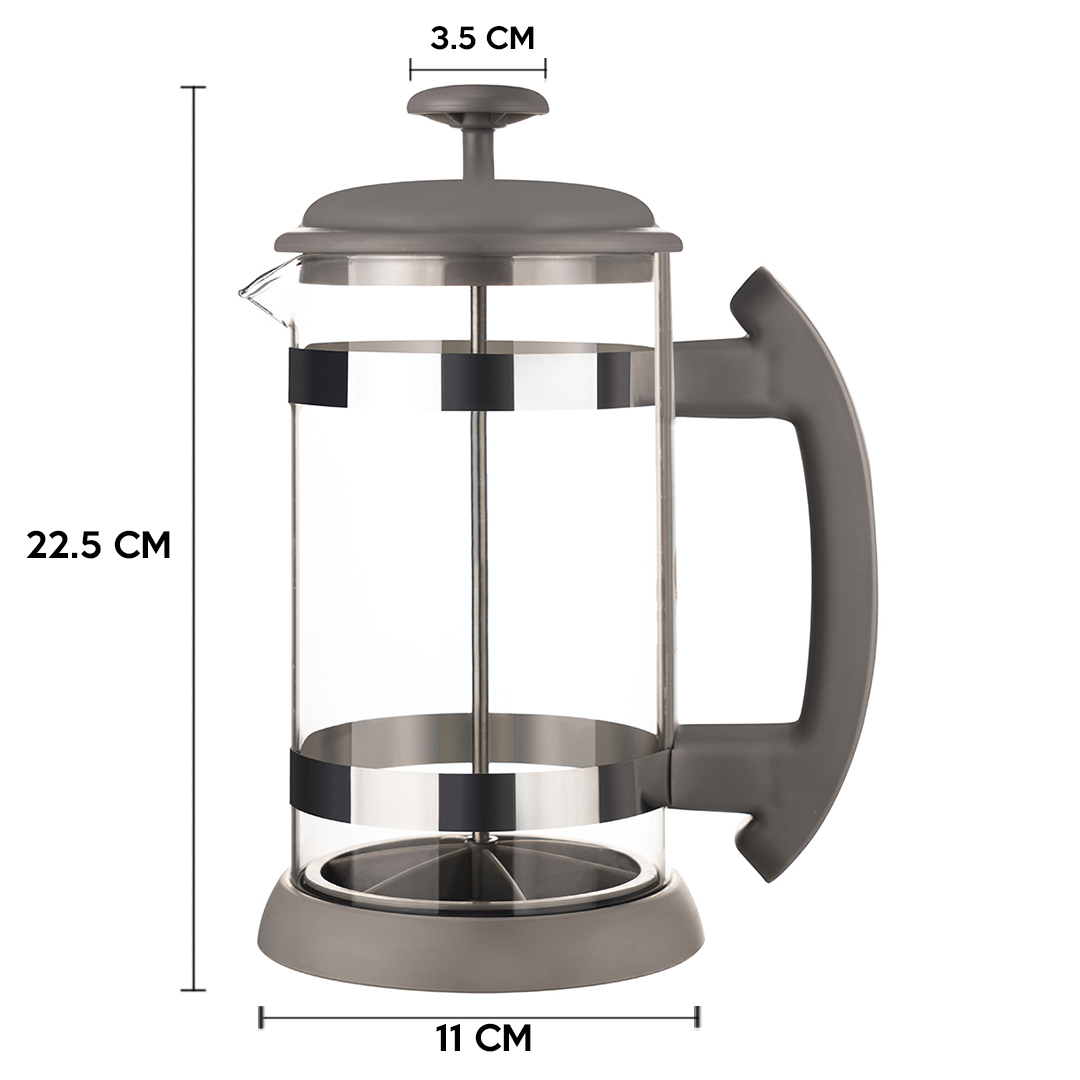 Foto 3 pulgar | Prensa Francesa Brang 1 Litro color Gris con Filtro de Silicon