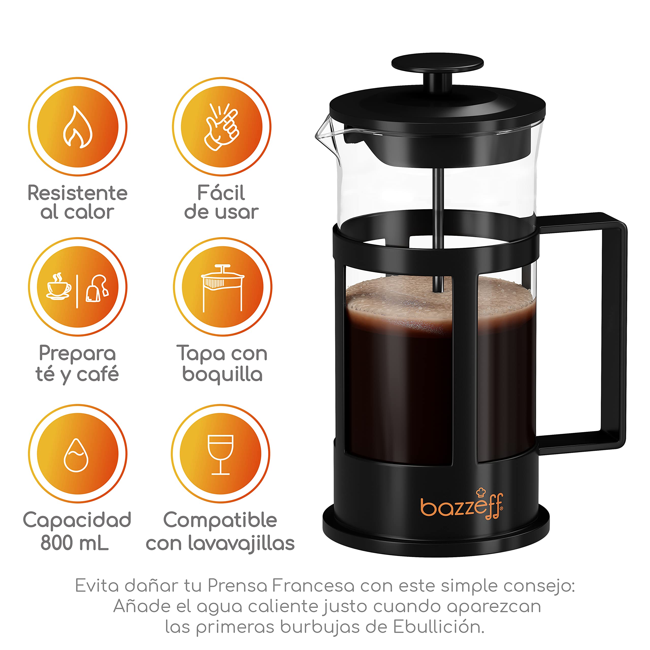 Foto 3 pulgar | Prensa Francesa Bazzeff con Infusor 750 ml