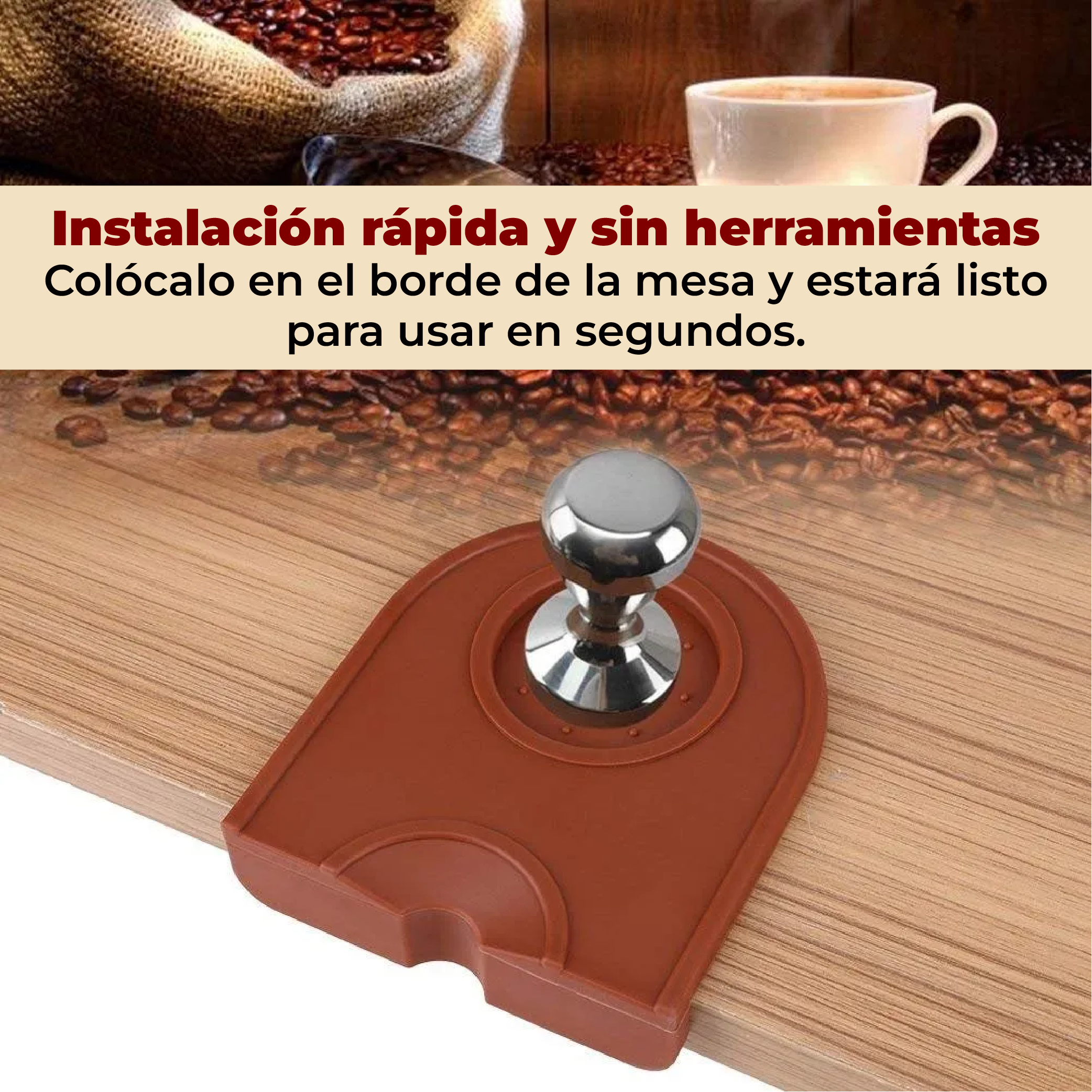 Foto 5 | Tamper Para Café Soporte Multifuncional Antideslizante