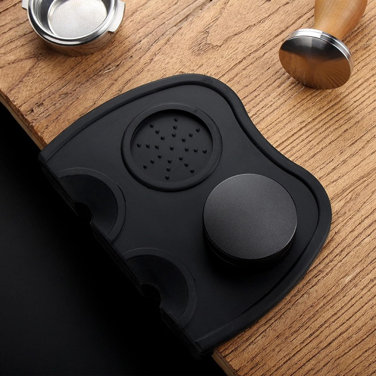 Foto 4 pulgar | Tapete de Silicona Doble Tamper para Café Molido