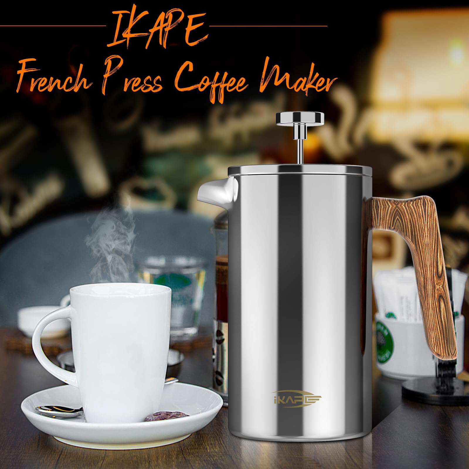 Foto 5 | Prensa Francesa Ikape 1l Acero Inoxidable - Venta Internacional