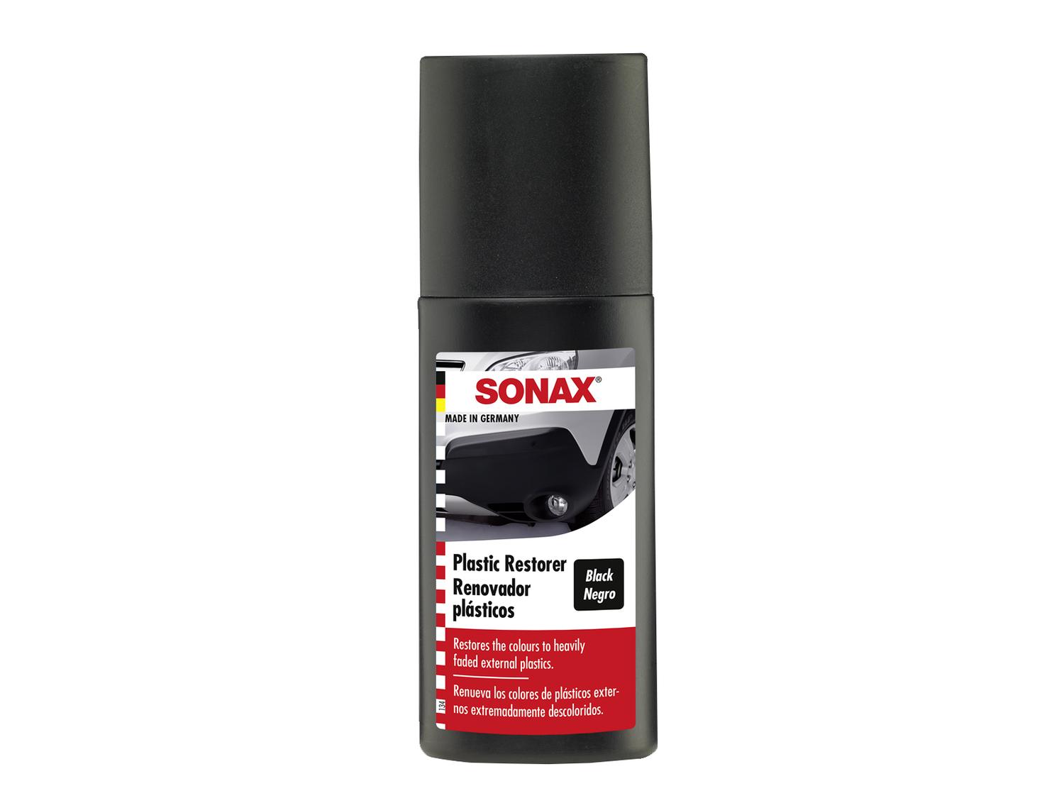 Foto 2 pulgar | Renovador de Plásticos Sonax color Negro con Esponja Aplacadora de 100 ml