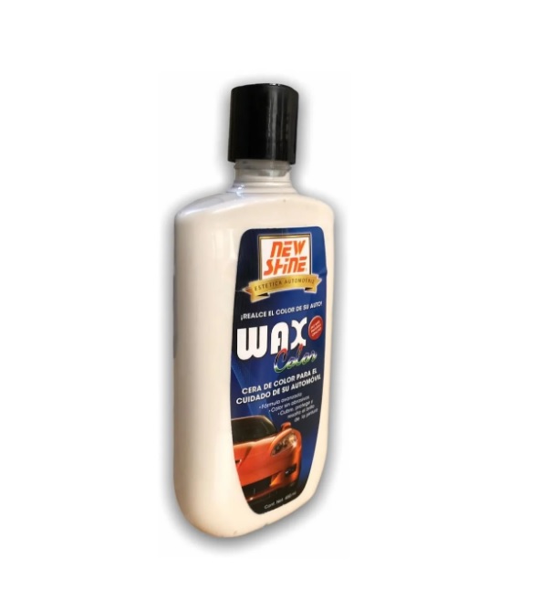 Cera para El Cuidado de tu Auto New Shine color Blanco