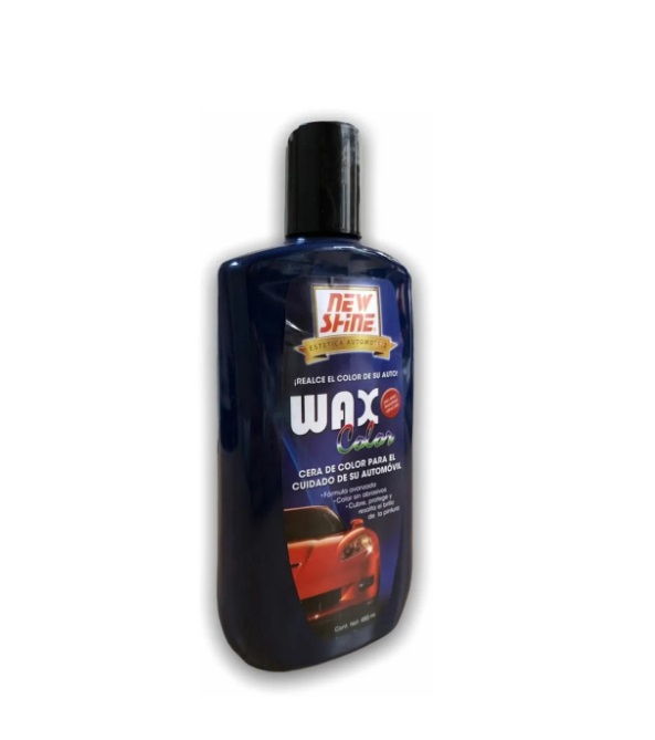 Cera para el Cuidado de tu Auto New Shine color Azul Fuerte
