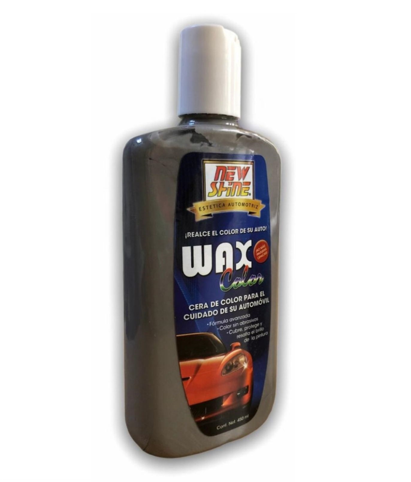 Cera para el Cuidado de tu Auto New Shine color Plateado