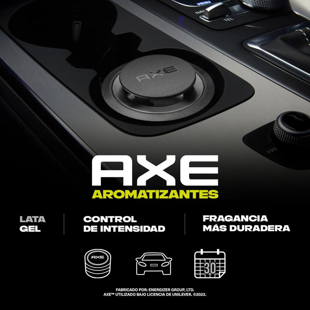 Foto 5 pulgar | 6 Aromatizantes Coche Gel Axe Lata Aroma Black Pera Y Cedro