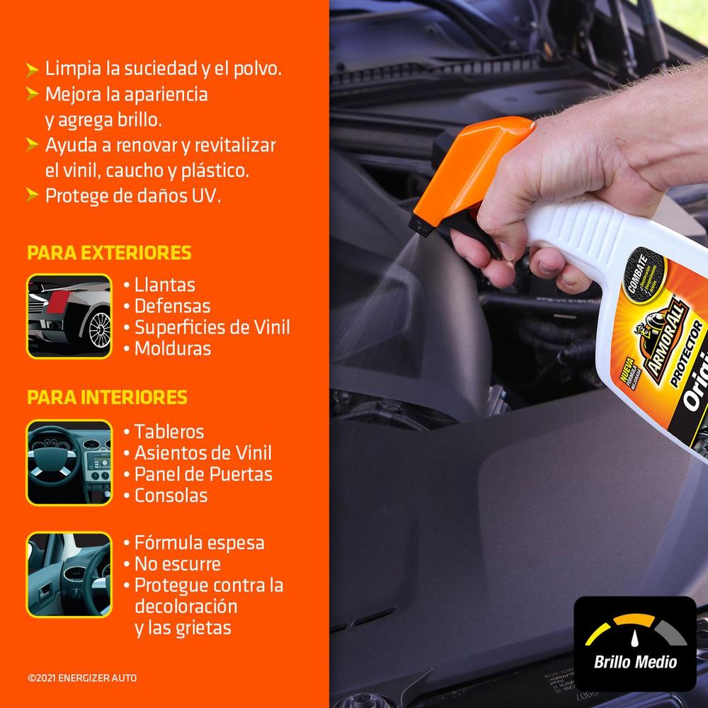 Foto 4 pulgar | 12 Protectores Armor All Limpiador Interior Brillo 473ml