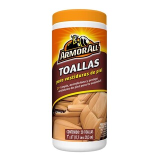 Foto 1 | Protectoras Limpia Acondiciona Armor All Piel 6 Toallitas