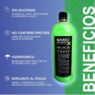 Foto 3 | Restaurador De Plasticos Nanoplastix 1 Litro Eo Safe Imports Esi-13610 Verde