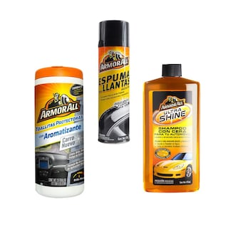 Foto 1 | Kit Coche Toallas + Shampoo + Espuma Llantas Armor All